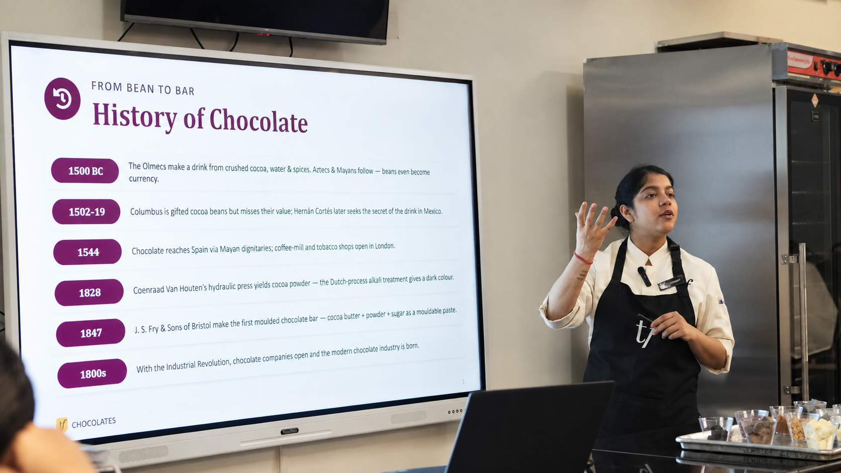 Foundational baking class at Truffle Nation Delhi - professional kitchen training